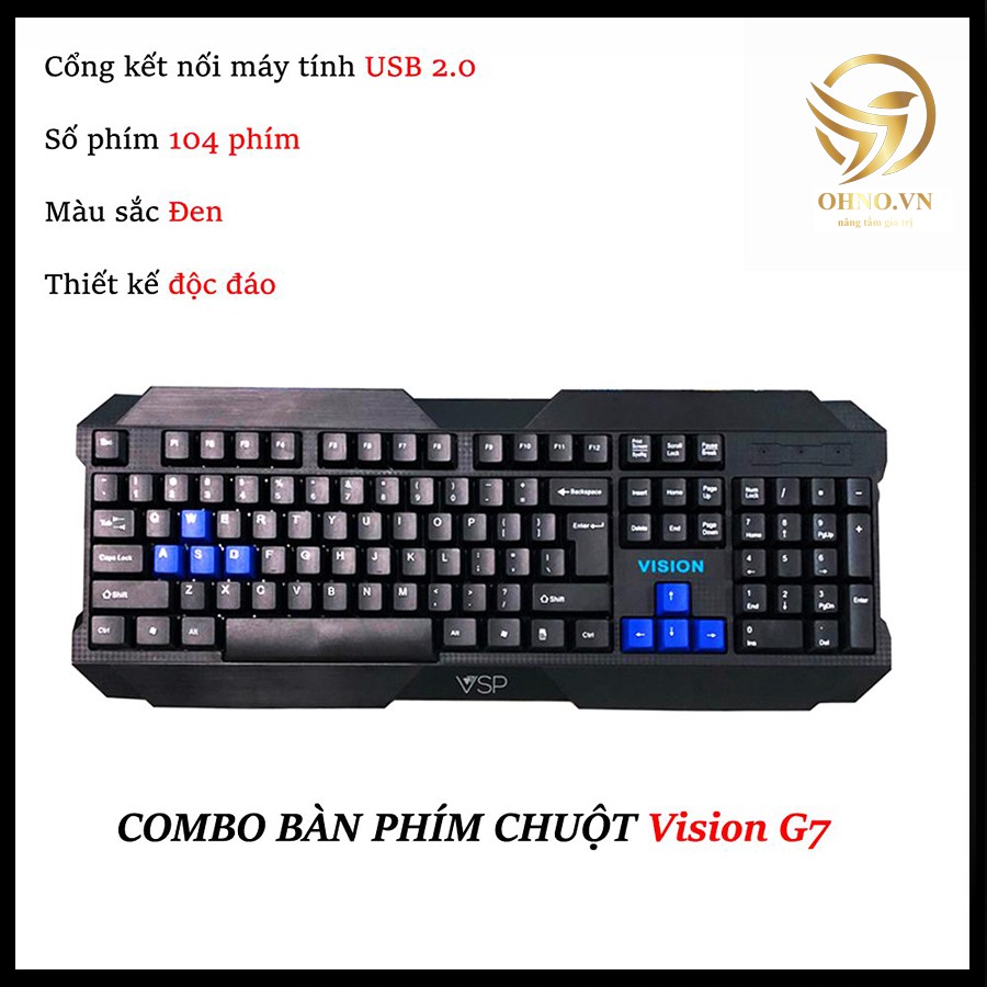 Bàn Phím Có Dây Vision G7 Bàn Phím Giả Cơ Gaming – OHNO Việt Nam | WebRaoVat - webraovat.net.vn