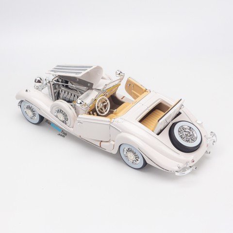 MÔ HÌNH XE MERCEDES-BENZ 500K TYP SPECIAL ROADSTER WHITE 1:18 MAISTO- MH 36055