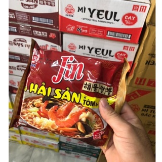 Thùng 20 gói Mì hải sản vị tôm & mực V10555 Otoki, mì jin hải sản Otoki gói 120 g