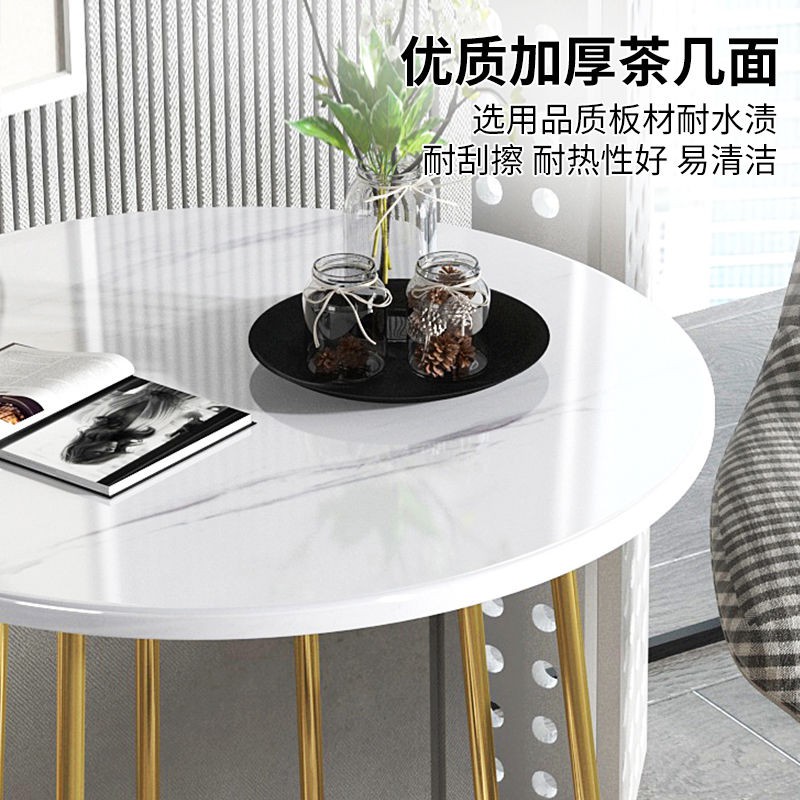 Bàn cafe nhỏ, sofa mini, tủ phụ, nhẹ sang trọng, tròn phòng khách đơn giản cho căn hộ nhỏ chung cư trà đầu giường <