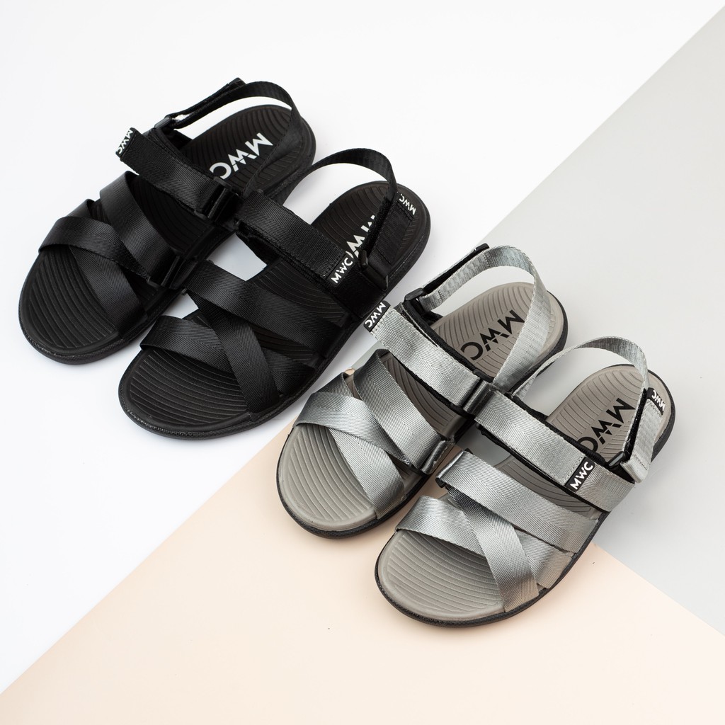 Giày Sandal Nam quai dù đan chéo MWC NASD- 7037