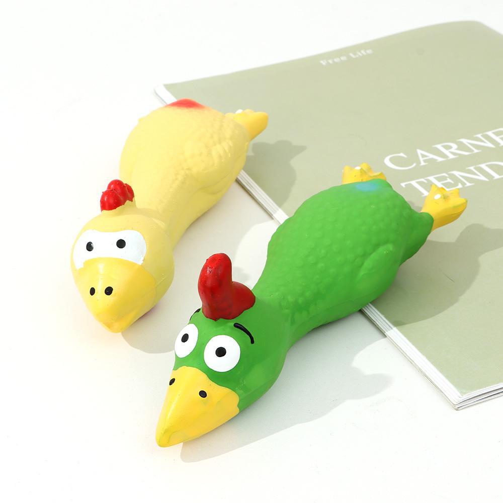 Đồ Chơi Gà La Hét Bằng Cao Su Dễ Thương Cho Thú Cưng