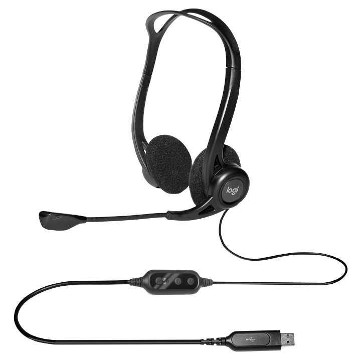 Tai nghe On-ear Logitech H370 (Đen) - Hàng Chính Hãng