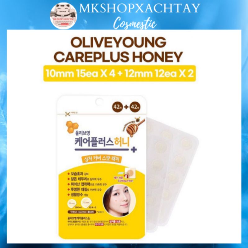 Miếng dán mụn Careplus Oliver young, miếng dán hút mụn mủ chăm sóc da hiệu quả