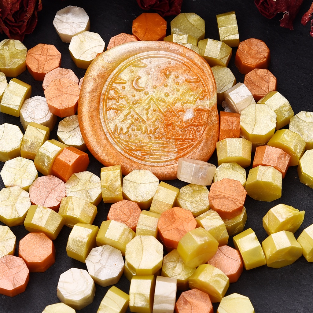 100 cái sơn sáp hạt niêm phong sáp tem Vintage phong bì mời niêm phong sáp hạt đám cưới thủ công sinh nhật sáp