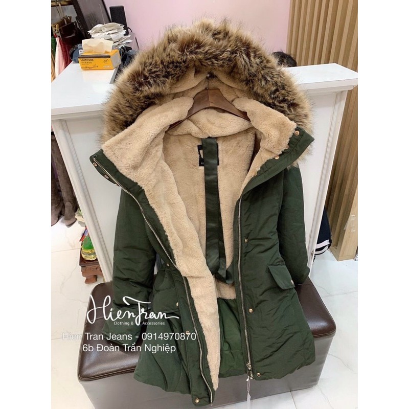 áo parka lót lông hàng xịn đẹp