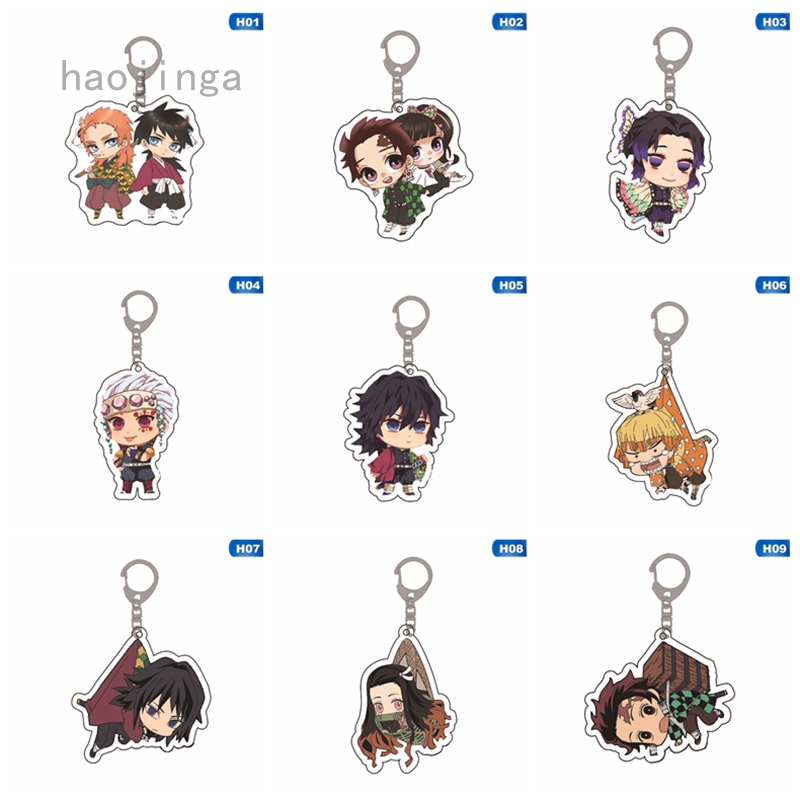 Móc Khóa Acrylic Họa Tiết Thanh Gươm Diệt Quỷ Dễ Thương