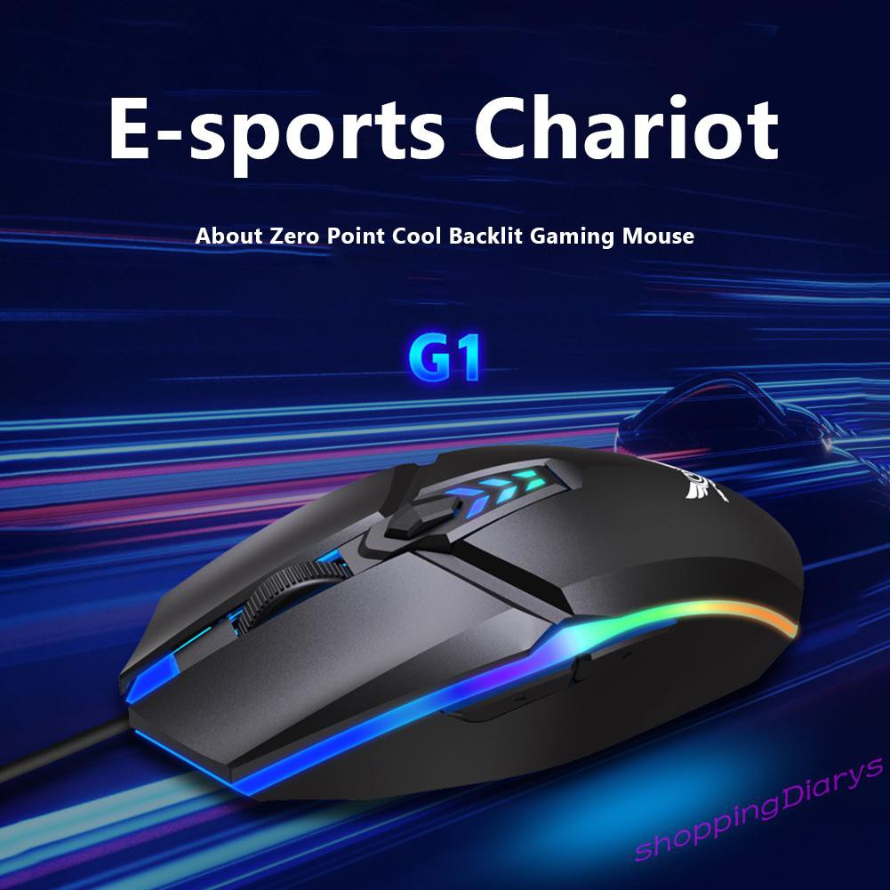 Chuột Quang Gaming Sh Zerodate G1 Rgb Có Dây Cho Laptop / Máy Tính