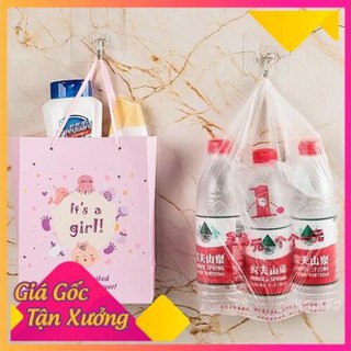 Móc dán tường trong suốt siêu dính chịu lực 10kg treo đồ dễ sử dụng