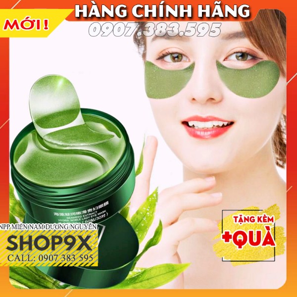 Hộp 60 Miếng Mặt Nạ Mắt Trà Xanh Tảo Biển Giảm Thâm Quầng Bọng Mắt | BigBuy360 - bigbuy360.vn