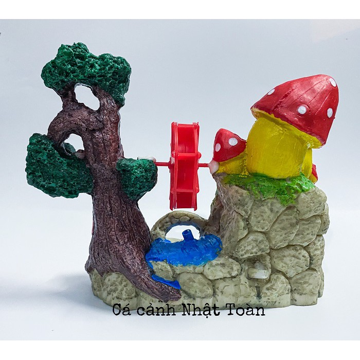 TIỂU CẢNH TRANG TRÍ HỒ CÁ NON BỘ 17X7X16CM