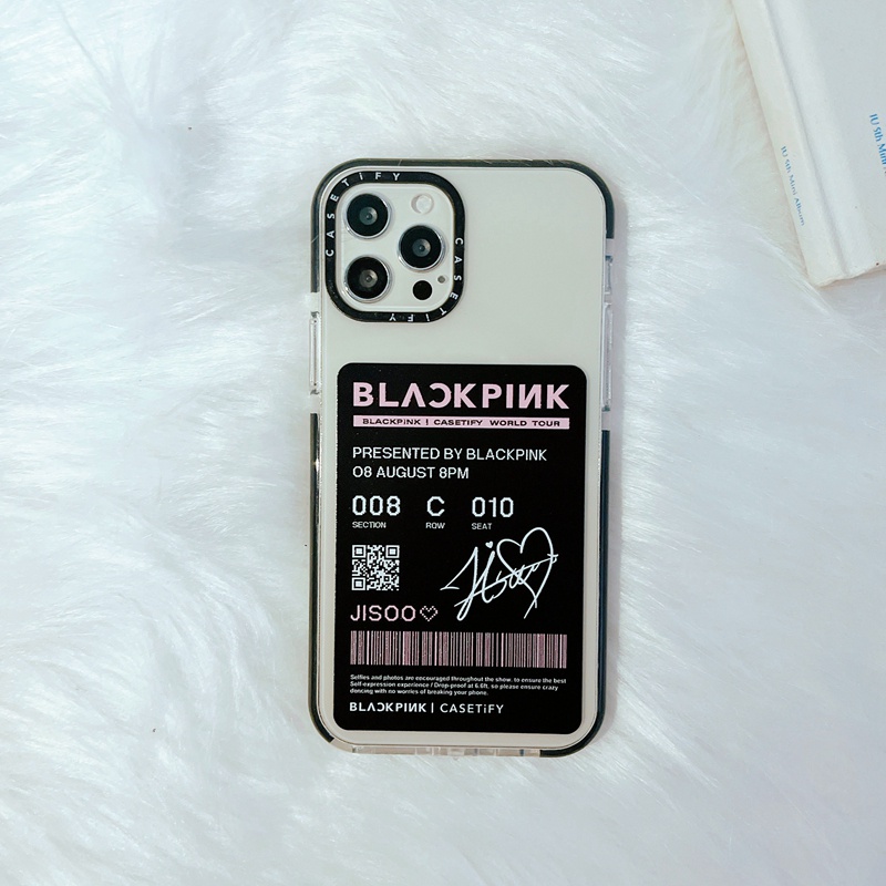Ốp điện thoại silicon TPU hình vé hòa nhạc BLACKPINK cho iPhone 7 8 Plus X XS XR 11 12 13 Pro Max SE 2020 | BigBuy360 - bigbuy360.vn