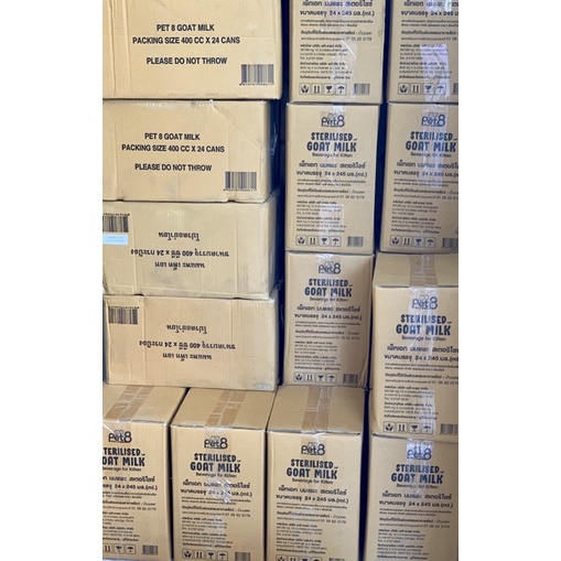 🇹🇭 Sữa Dê Pha Sẵn Chó Mèo Con PET8 Sterilised Goat Milk For Puppy Kitten 245ml-400ml