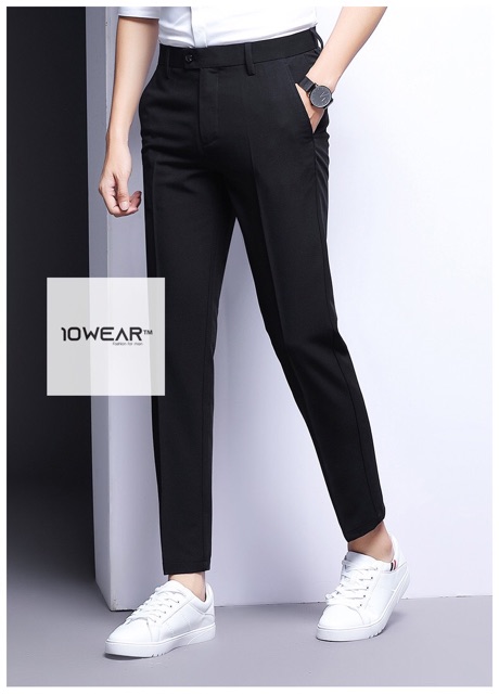 [Vải Cotton] Quần Âu Nam Hàn Quốc Ống Côn- 10wear Shop | BigBuy360 - bigbuy360.vn