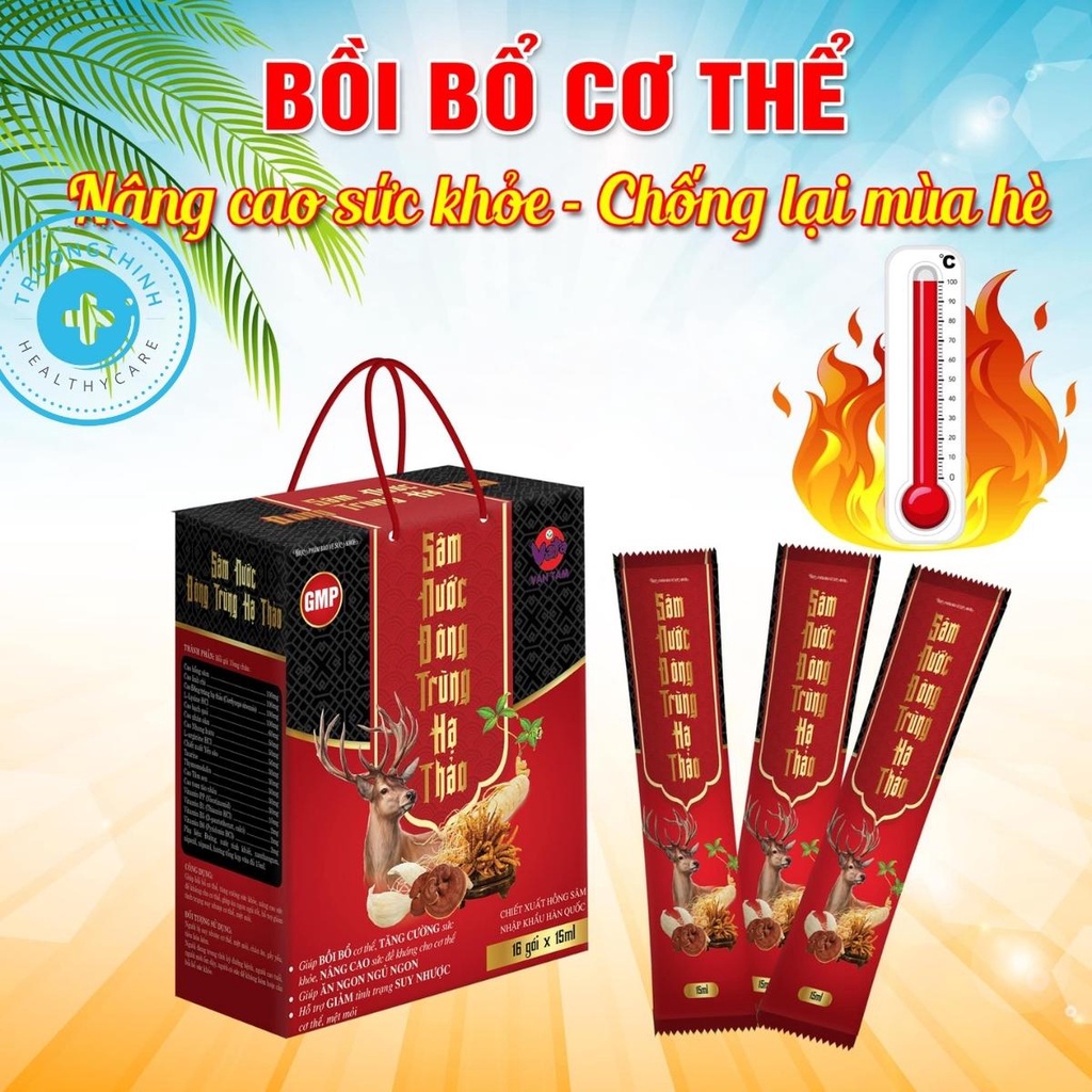 Sâm nước đông trùng hạ thảo,bồi bổ cơ thể, nâng cao sức khỏe