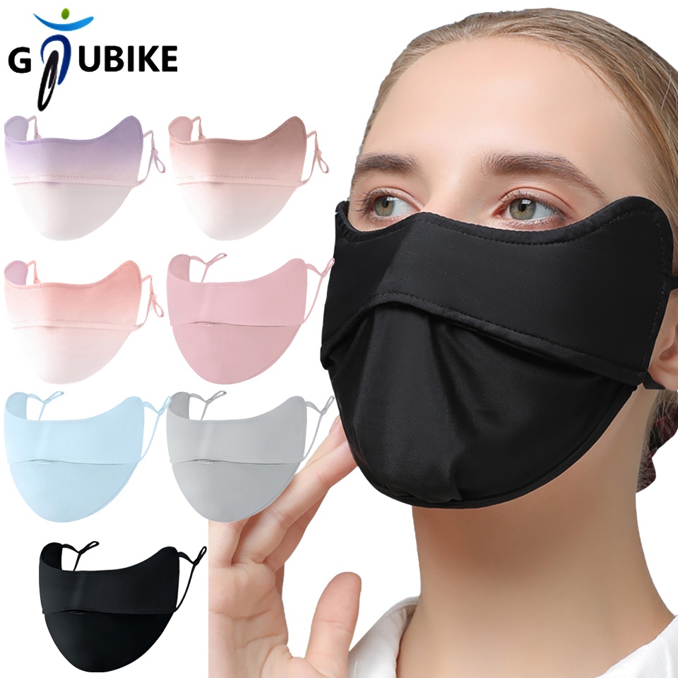 Khẩu Trang Che Mặt Bằng Vải Lưới Thoáng Khí Chống Tia UV Tiện Dụng