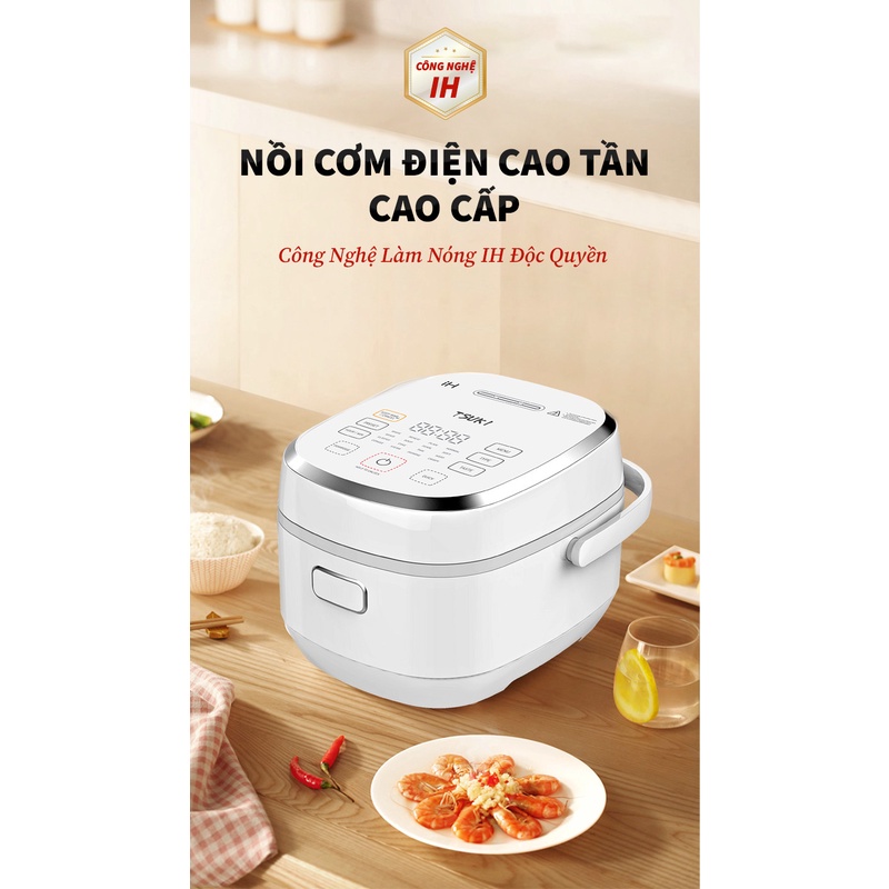 Nồi cơm điện cao tần thông minh IH STUKI TS-RC30HI Dung TÍch 3L-Bảo Hành 12 Tháng