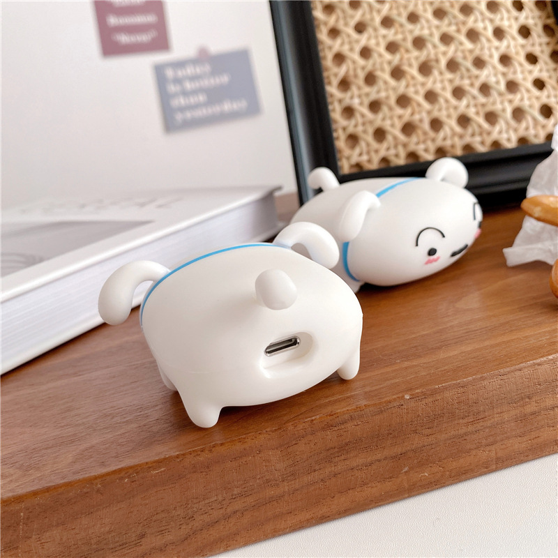 Vỏ Bảo Vệ Hộp Sạc Tai Nghe Airpods 2 / Pro Hình Cậu Bé Bút Chì Shin-chan Dễ Thương