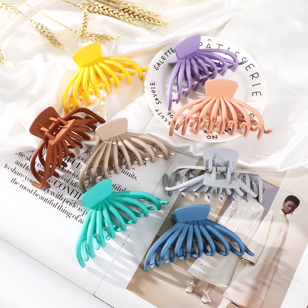 Haimeikang Kẹp Tóc Nhỏ Xinh Màu Kẹo Ngọt Mờ Thời Trang Hàn Quốc Cho Nữ Giới