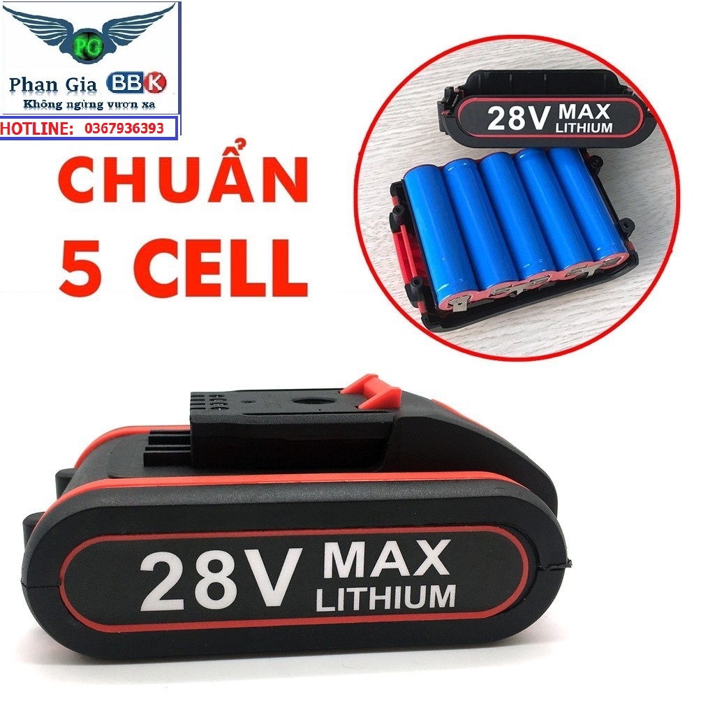 Pin máy khoan 28V - Pin 28V-Pin 5cell