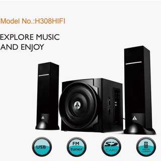 Golden field h308 stereo speaker