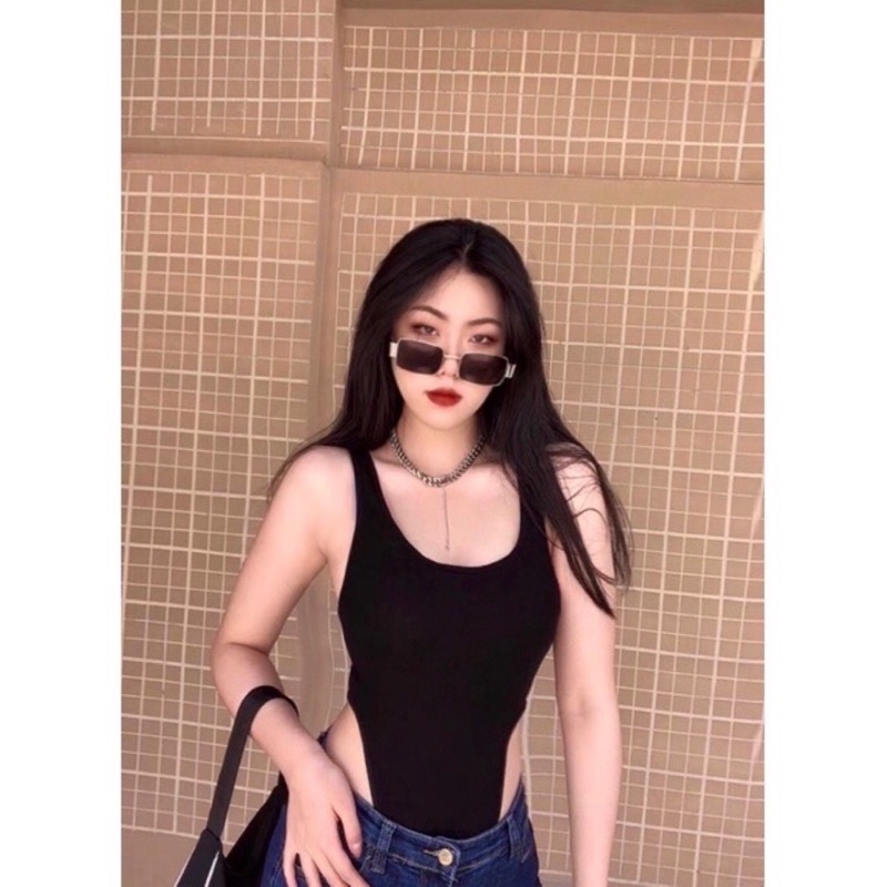 Áo bodysuit khoét eo cao