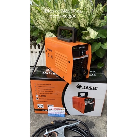 MÁY HÀN ĐIỆN TỬ 🌈 FREESHIP🌈 Tặng Bó 20 que MÁY HÀN ĐIỆN TỬ SIÊU MINI JASIC ZX7-200E HÀN SẮT TÔN GIA ĐÌNH VÀ SẢN XUẤT.