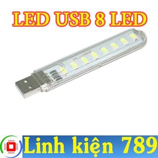Đèn LED USB 8 LED  ánh sáng trắng