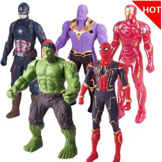 Mô Hình GOROCK Kiểu Dáng Nhân Vật Siêu Anh Hùng Dùng Trang Trí Marvel Người nhện Iron Man Captain America