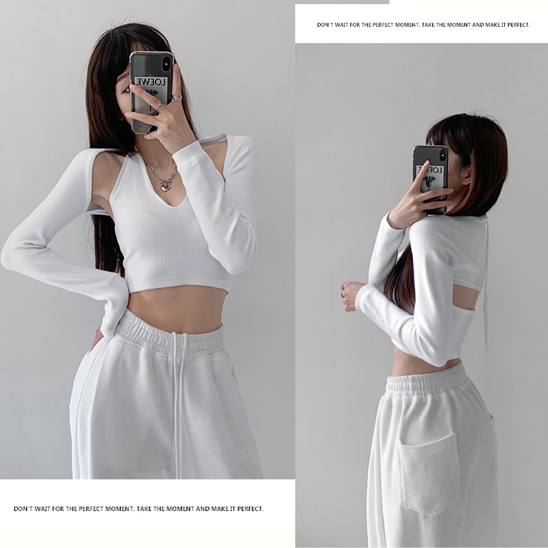 (3 Màu) Áo Croptop Dây Thiết Kế Mới Quyến Rũ Thời Trang Mùa Hè Dành Cho Áo Yếm Cột Dây nữ