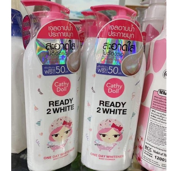 Sữa Tắm Cathy Doll Ready 2 White Body One Day Whitener Cleanser