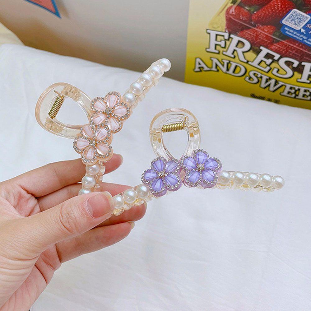 Kẹp Tóc Càng Cua Bằng Acrylic Phong Cách Hàn Quốc WMES15H