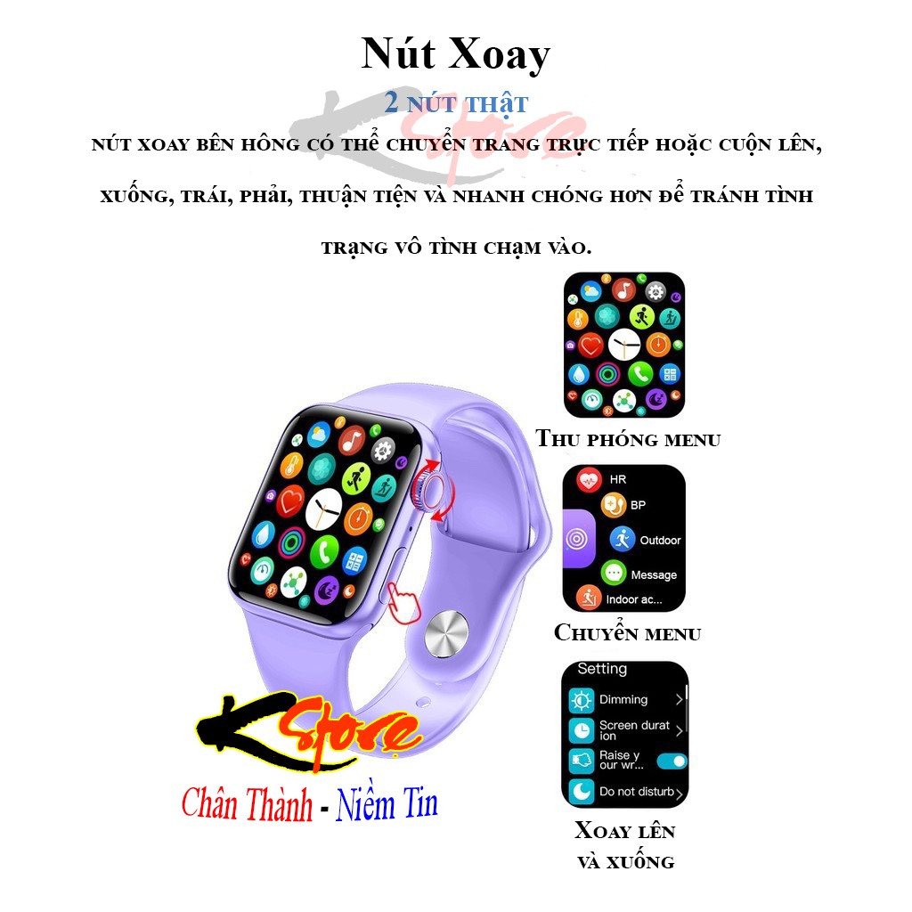 Đồng hồ thông minh M26 Plus Smartwatch màn hình HD tràn viền 4 cạnh cảm ứng siêu mượt nghe gọi theo dõi sức khỏe