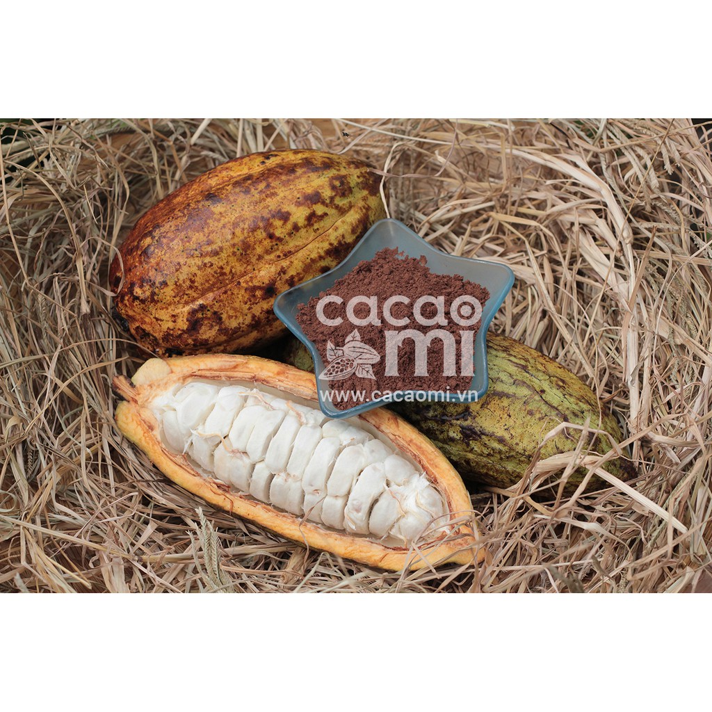 Bột cacao 100% nguyên chất không đường vị truyền thống CACAOMI Original - Chuẩn UTZ xuất khẩu 500g