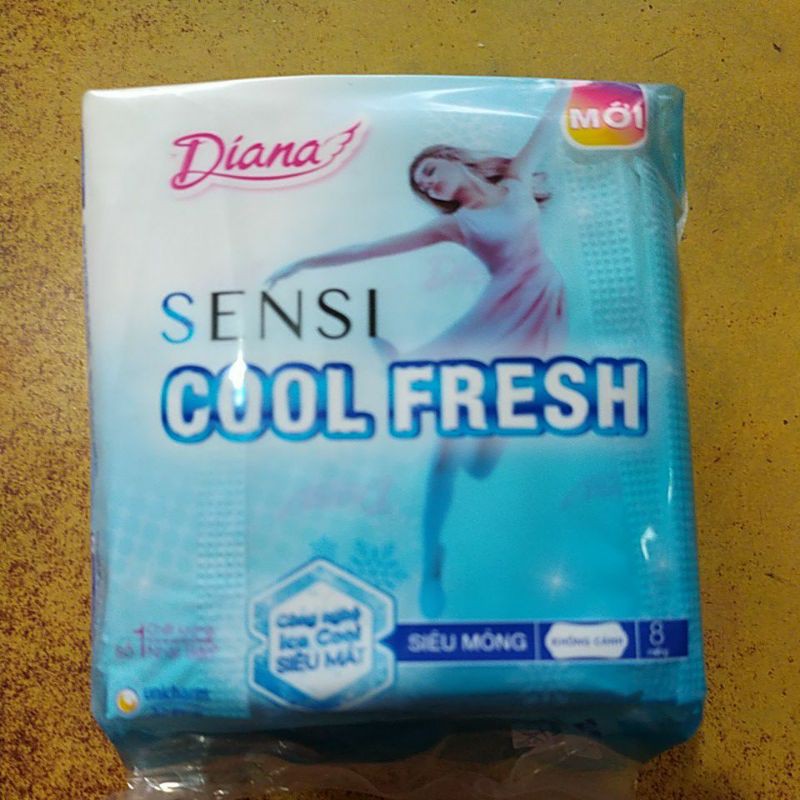 Băng vệ sinh siêu thấm sensi cool fresh 8 miếng có cánh , không cánh