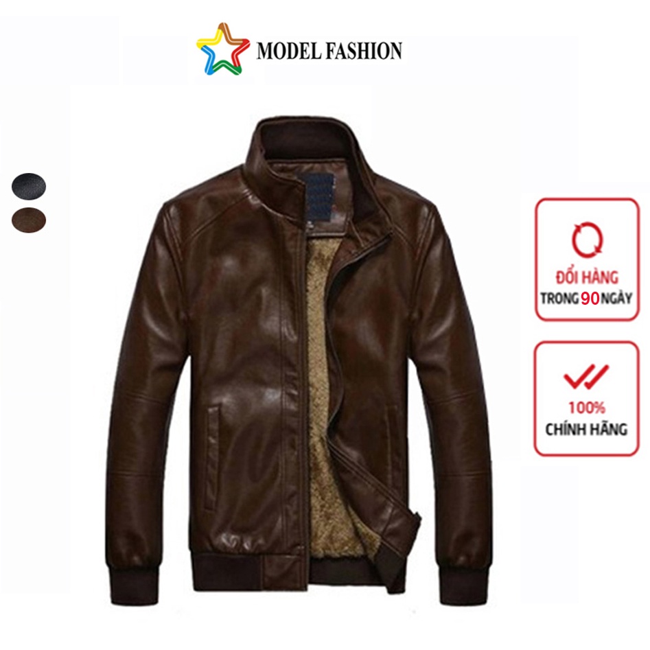 Áo khoác da nam lót lông cao cấp Gabo Fashion AKD129 FREES thumbnail