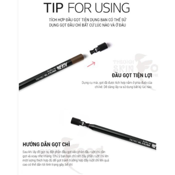 Chì Kẻ Mắt Lâu Trôi Merzy Another Me The First Gel Eyeliner 0.5g E54