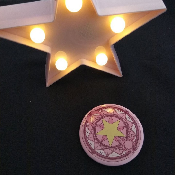 Gương Cardcaptor Sakura thủ lĩnh thẻ bài gương bỏ túi cầm tay 1 mặt dễ thương tiện lợi anime quà tặng độc đáo