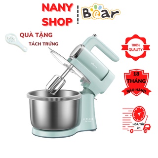 Máy đánh trứng cầm tay để bàn mini, máy trộn bột để bàn, máy đánh kem trứng đa năng bear ddq-b03v1,bh 12th, dung tích 4l