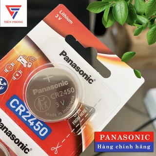 Pin CR2450 Panasonic 2450 3V hàng chính hãng - Vỉ 1 viên pin điều khiển ô tô, xe máy