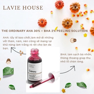 Tẩy da chết The Ordinary AHA 30% + BHA 2% Peeling Solution