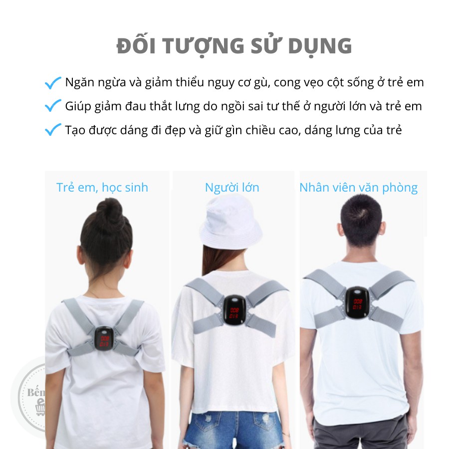 ✈️[Freeship] Đai chống gù lưng Posture Correction điện tử [Màn LED bản cao cấp nhất]