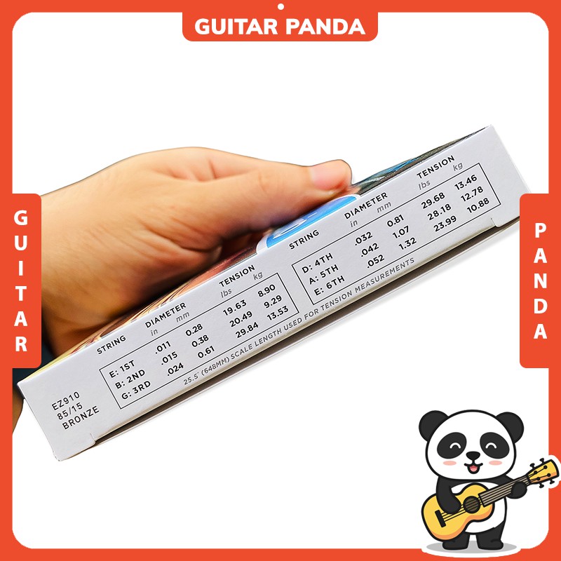 [Chính Hãng] [Combo] Dây Đàn Guitar Acoustic EZ910 - EJ26 Guitar Panda