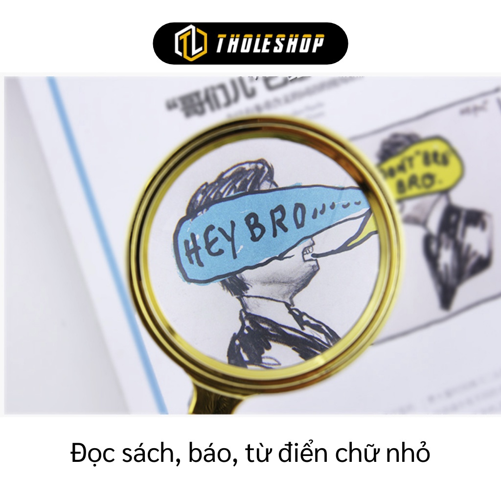 Kính phóng to - Kính Lúp 3D 80mm có tay cầm giúp bạn nhìn rõ những kích thước nhỏ 2639
