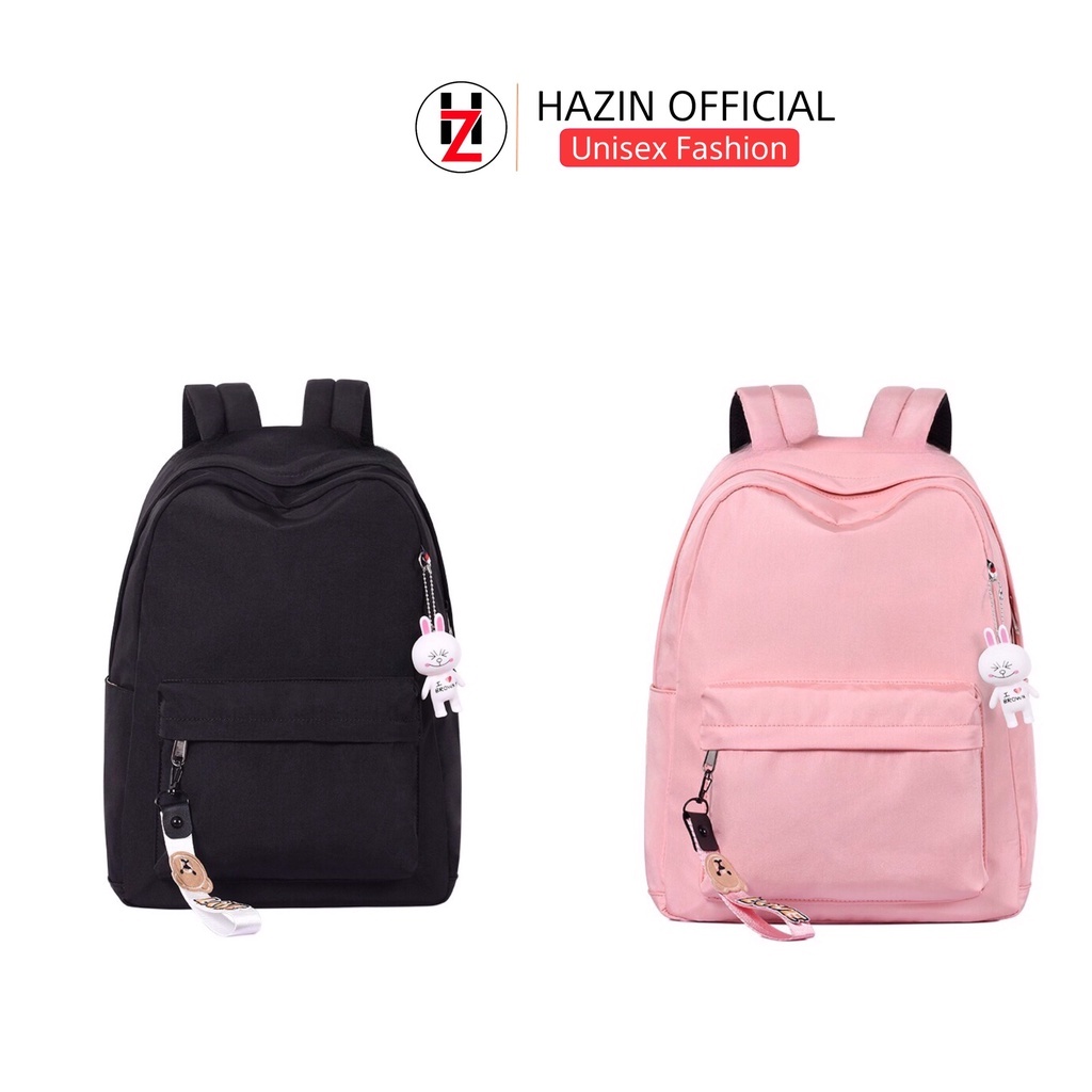 Balo nam nữ thời trang HAZIN trơn cao cấp đi học đi chơi phong cách unisex đựng vừa laptop 15inch