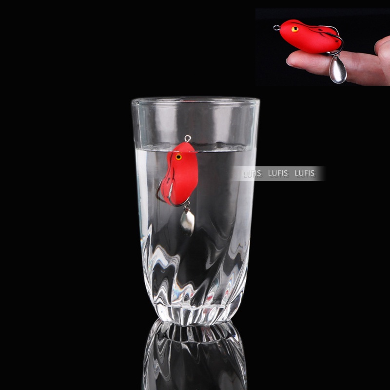 Mồi Câu Cá Hình Ếch Mềm 4.5cm / 7g 5cm / 12g