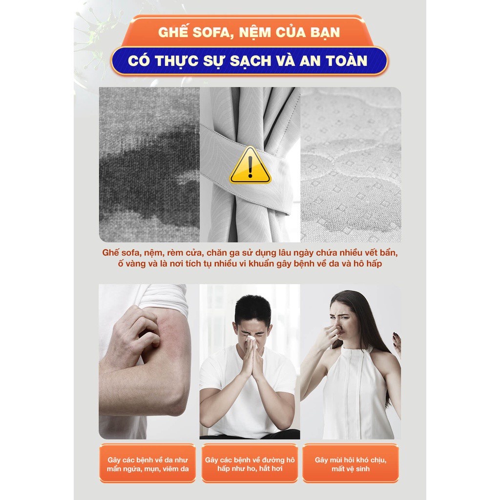 (Sẵn)Máy giặt cầm tay Uwant B100-( tặng nước giặt chuyên dụng)-dùng cho sofa, nệm, rèm, thảm