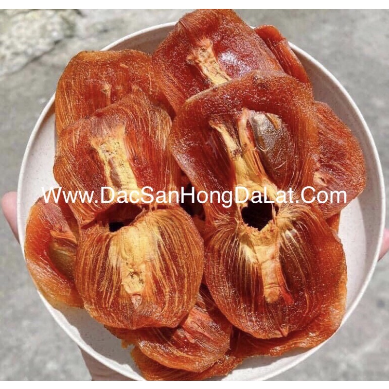 Hồng Sấy Dẻo Chẻ Đôi 1/2, Hồng Sấy Dẻo Đà Lạt gói 500gr