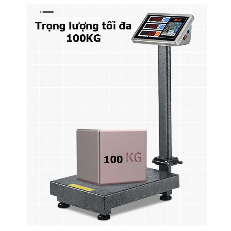 Cân bàn điện tử tính tiền QUA 823B loại 100kg có thể gập gọn dễ dàng vận chuyển mang theo
