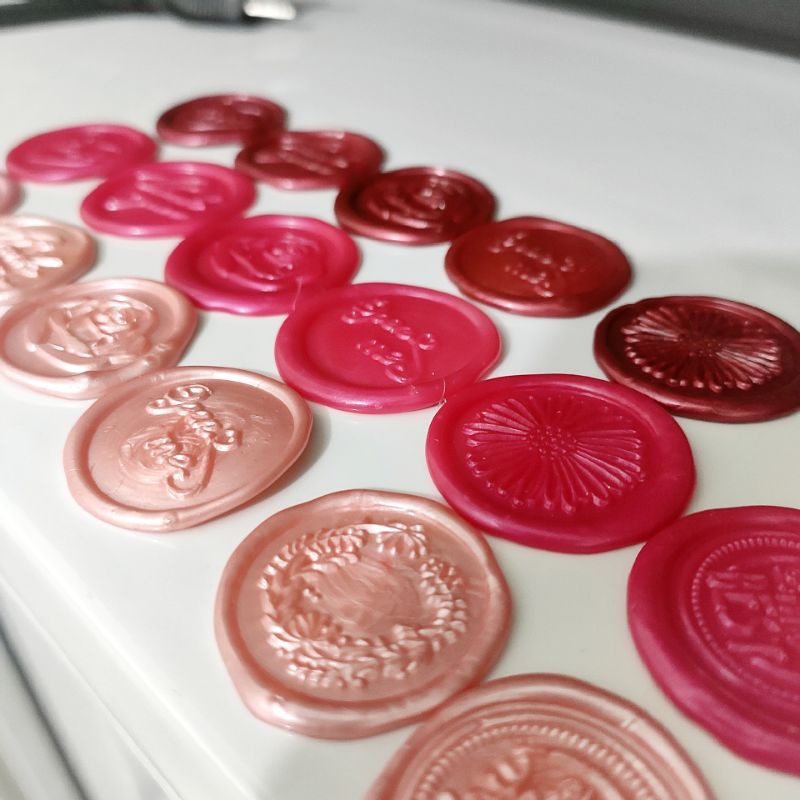 DẤU SÁP Wax Seal - ROSE Style (100% hàng thủ công) niêm phong bao thư, thiệp cưới , bao bì sản phẩm